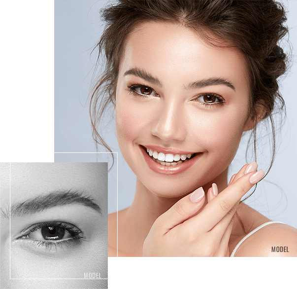 young woman with a beautiful smile stock image