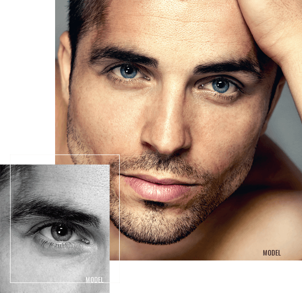 image of Young male model closeup image of Young male model closeup